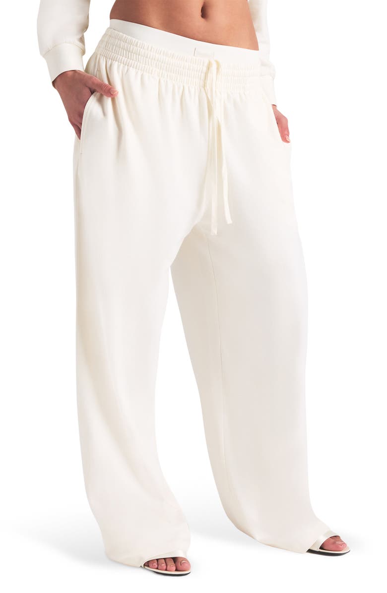 SKIMS Cotton Blend Jersey Wide Leg Pants, Alternate, color,