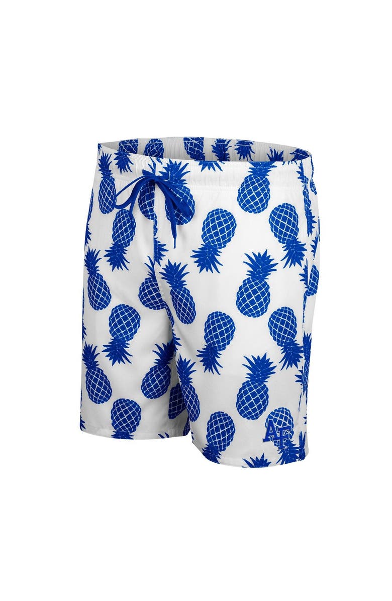 COLOSSEUM Men's Colosseum White Air Force Falcons Pineapples Swim Shorts, Alternate, color, White