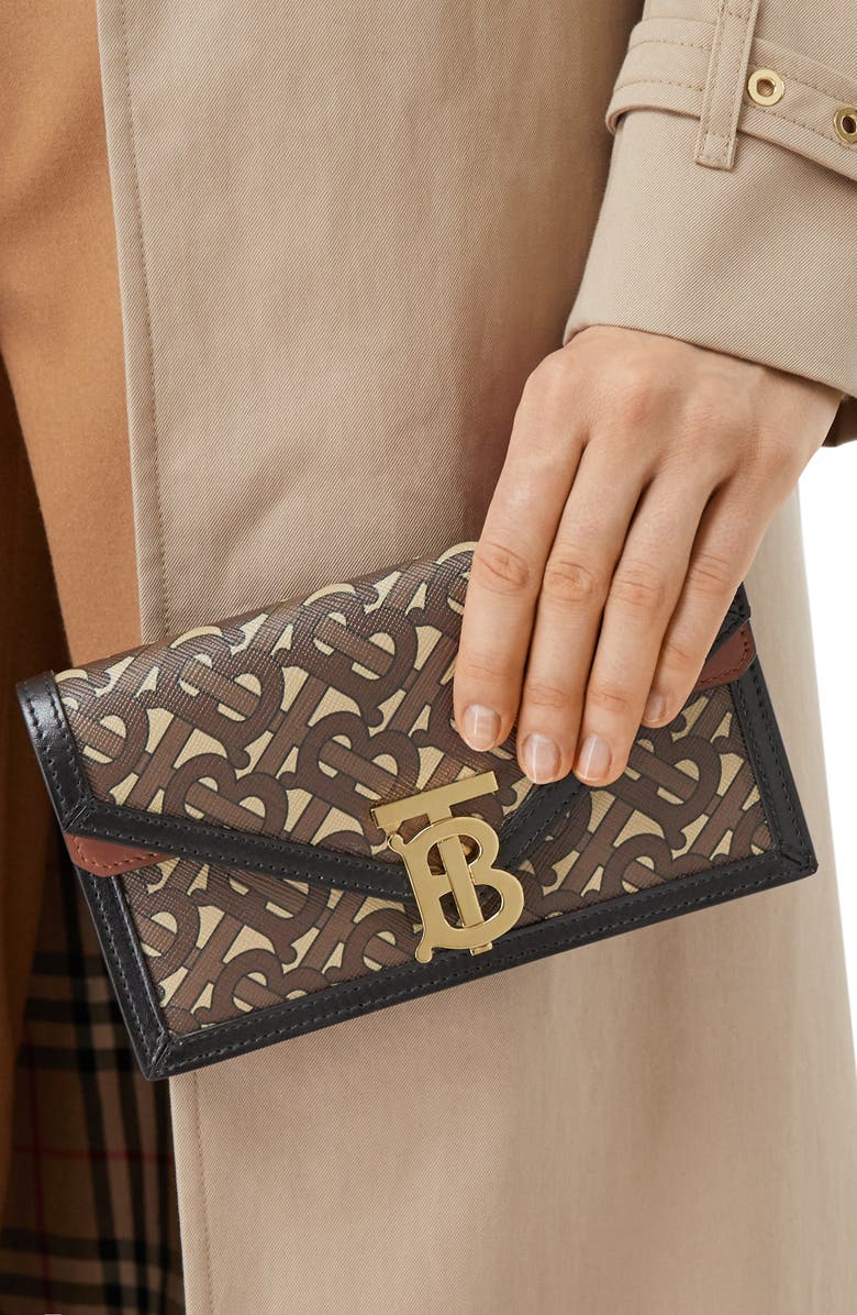 Burberry TB Monogram Wallet & Card Case Canvas Belt Bag, Alternate, color,