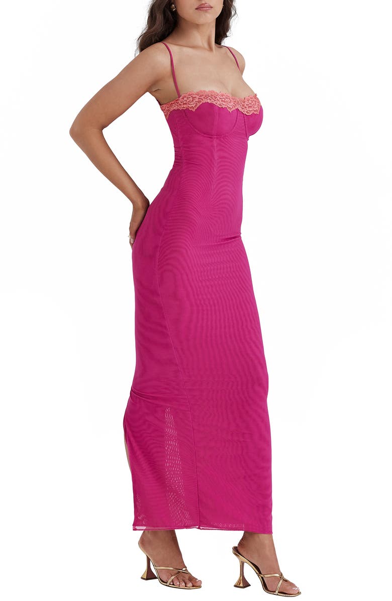 HOUSE OF CB Aiza Underwire Cocktail Dress, Alternate, color, Very Berry