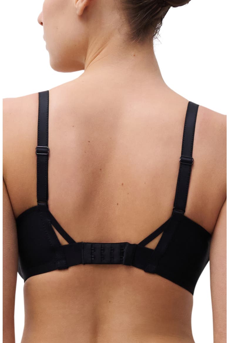 Plunge Contour Underwire Bra, Alternate, color, BLACK