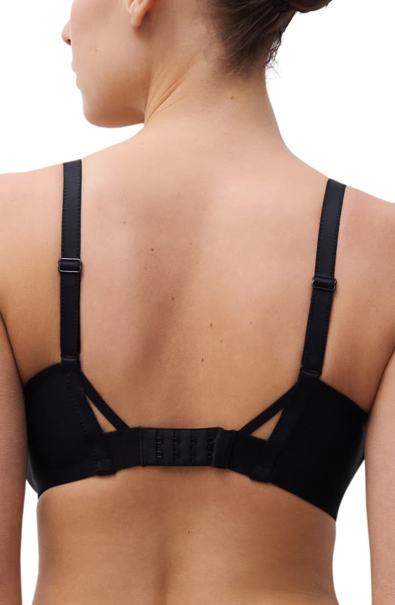 CHANTELLE PULP Plunge Contour Underwire Bra, Alternate, color, Black