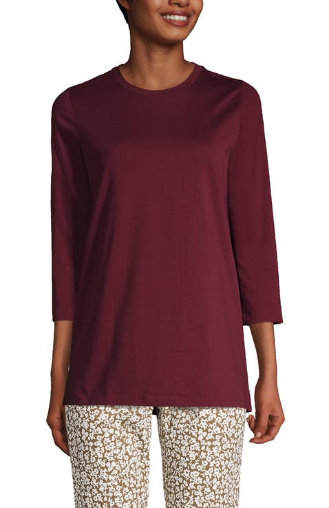 3/4 Sleeve Cotton Supima Tunic