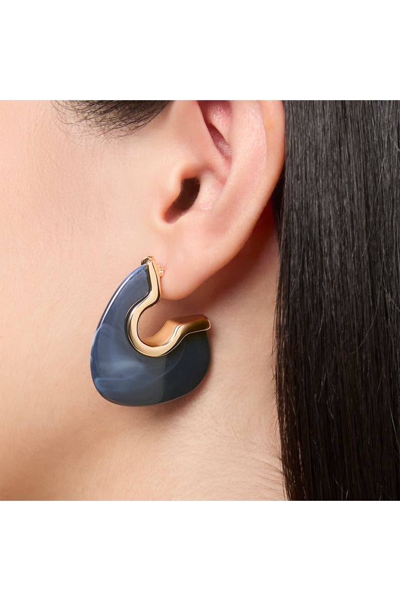 Blue Drop Earrings for Women, Gold-Tone Statement Earrings, Alternate, color, Blue