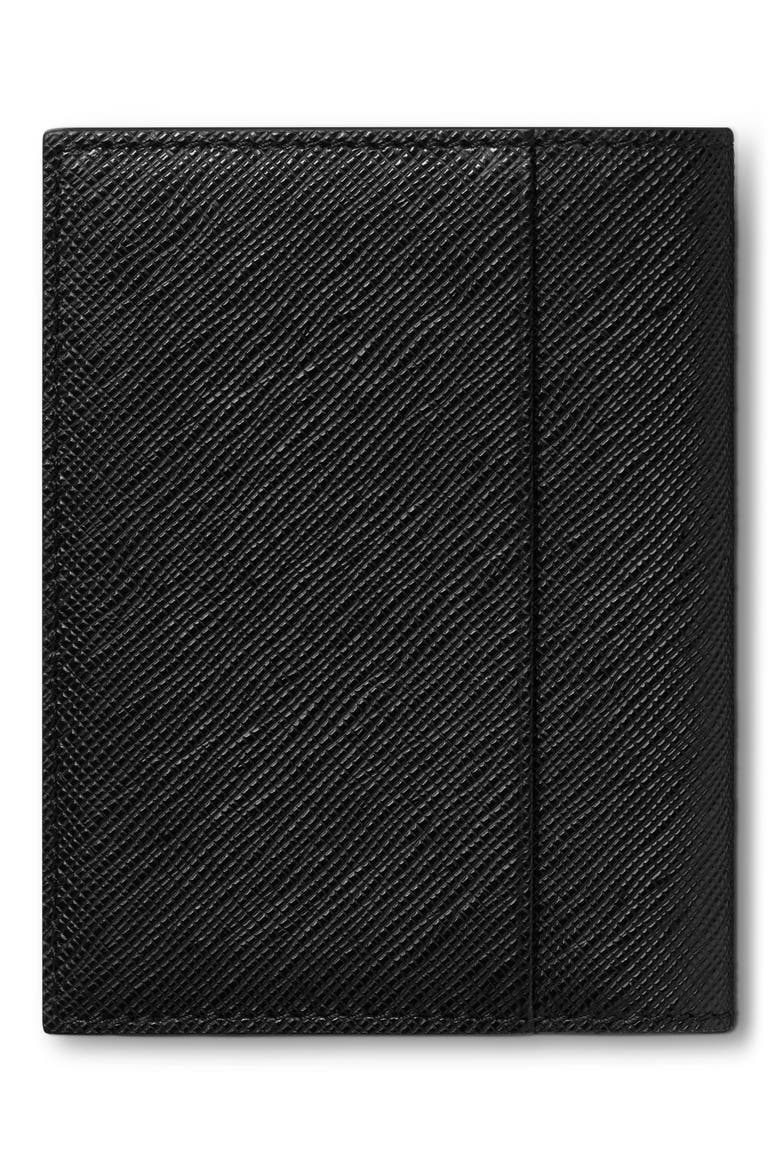 Sartorial Leather Bifold Card Holder, Alternate, color, BLACK