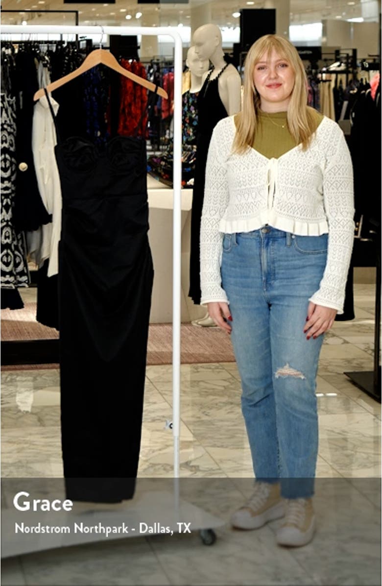 Flora Pleat Corset Midi Dress, sales video thumbnail