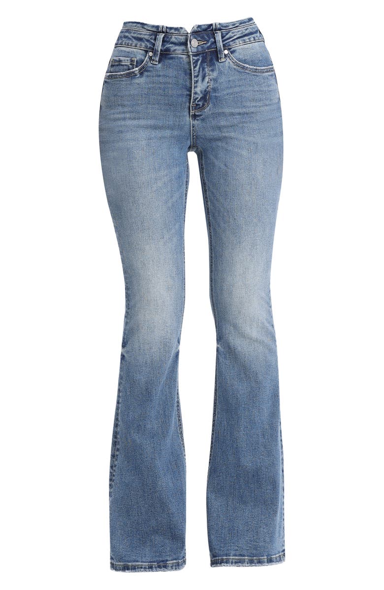 Bayeas High Waist Flare Jeans, Alternate, color, Vintage Aqua