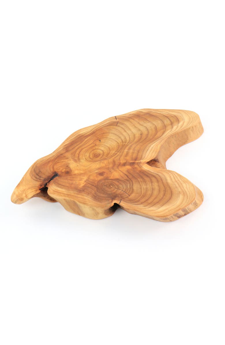 MARTHA STEWART Fir Root Elevated Server, Alternate, color, Brown