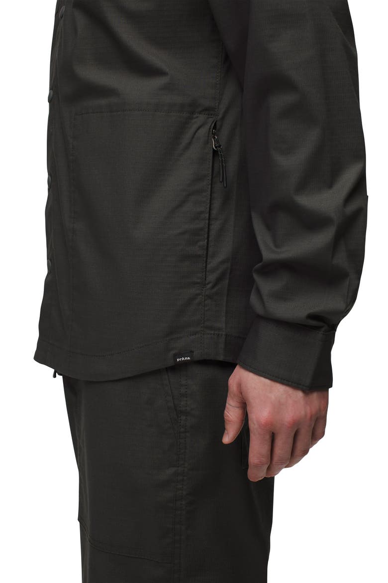 Palisades Ripstop UPF Snap Front Field Shirt, Alternate, color, DARK IRON