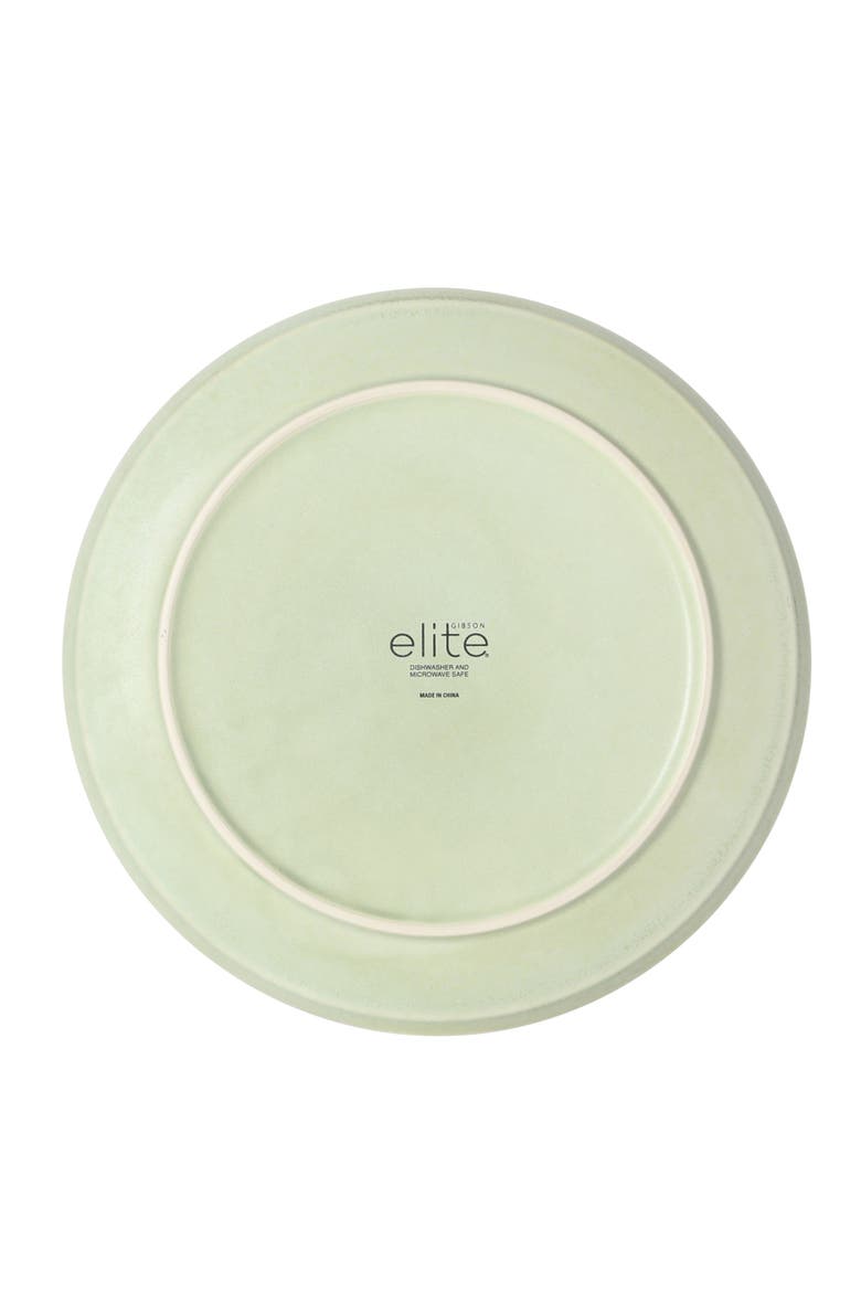 Octavia Place 16-Piece Coupe Reactive Glaze Stoneware Dinnerware Set, Alternate, color, Green