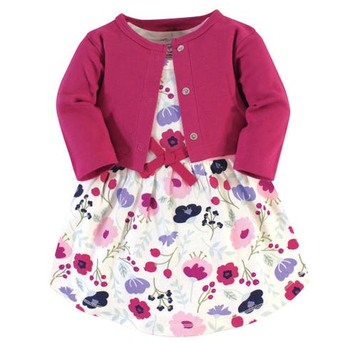 Organic Cotton Dress and Cardigan (Baby)