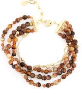 Panacea Tiger's Eye Multistrand Bracelet