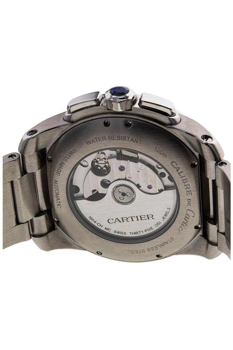 Cartier Preowned 2020 Calibre W7100045 Automatic Bracelet Watch, 42mm, Alternate, color, SILVER