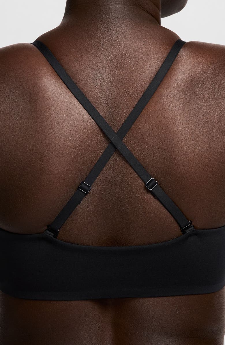 Nike Form Light-Support Non-Padded Triangle Sports Bra, Alternate, color, Black/ Smoke Grey