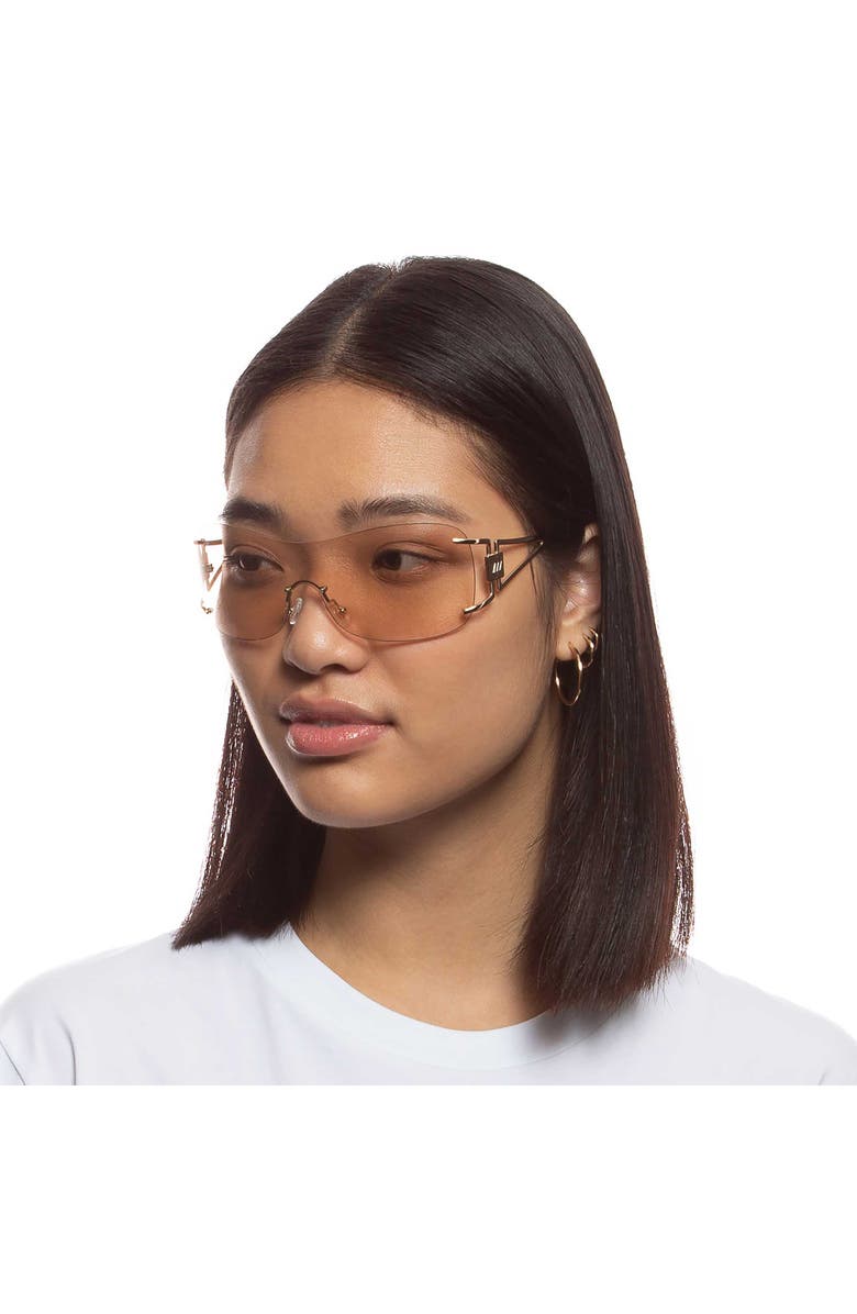 Le Specs Le Fame 137mm Mirrored Shield Sunglasses, Alternate, color,