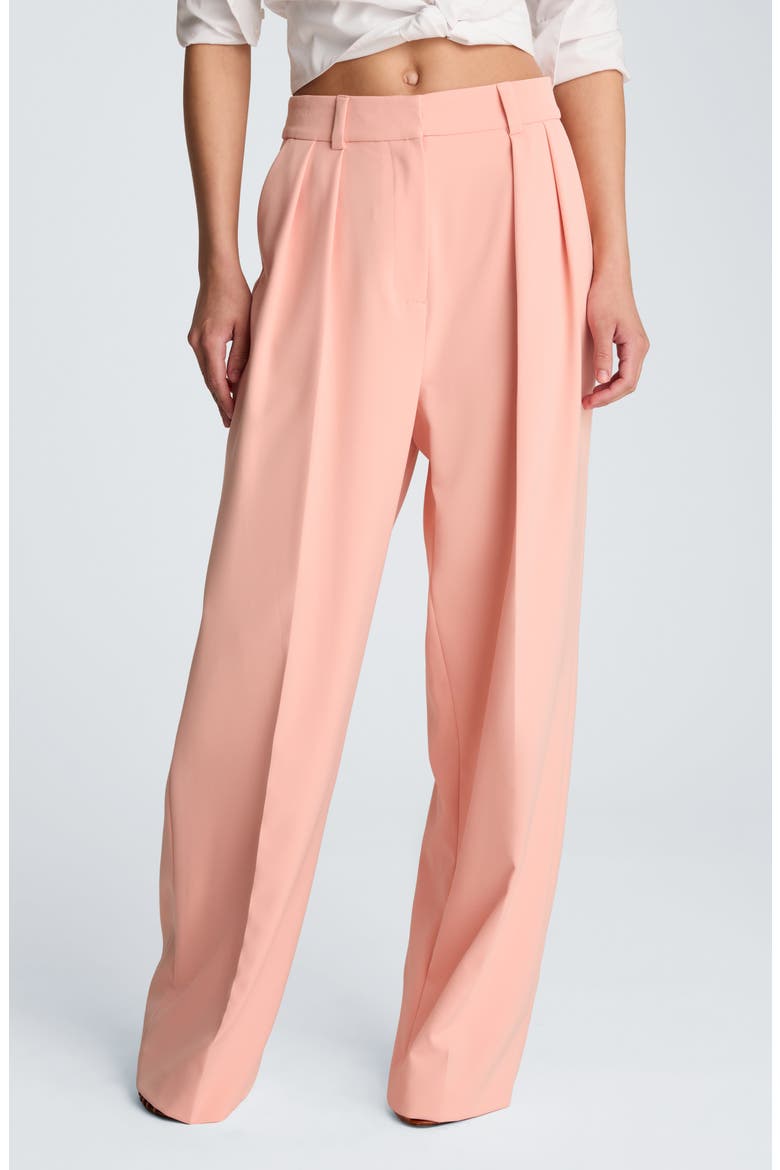 Double Pleat Wide Leg Pants, Main, color, SOFT PEACH