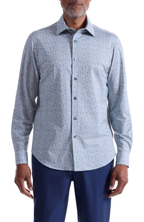 James OoohCotton® Floral Button-Up Shirt