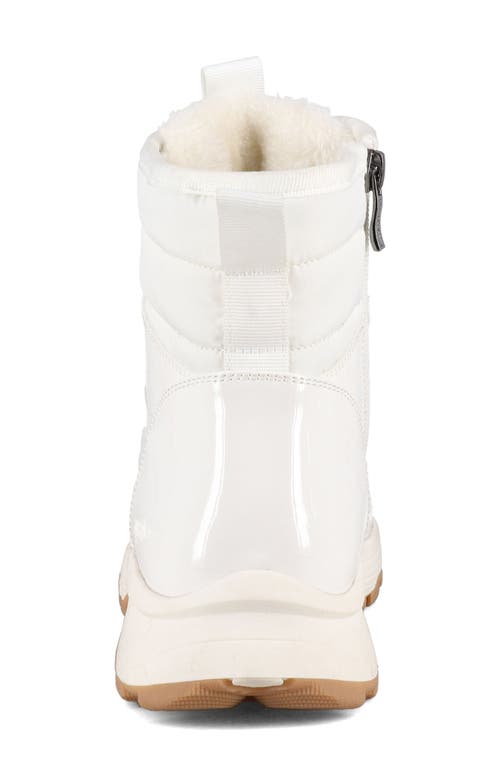 Aquatherm By Santana Canada Sokul Faux Fur Lined Lace-up Boot In White