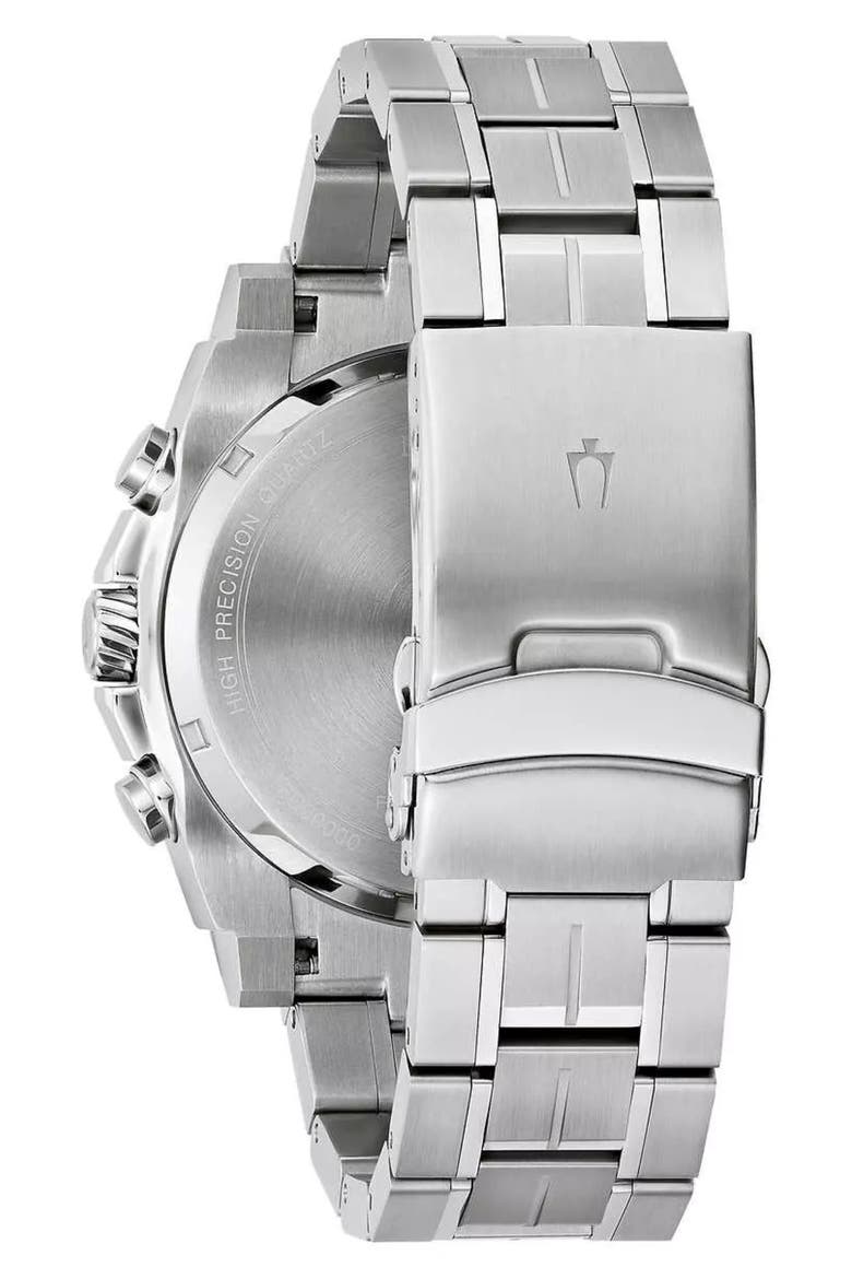 Precisionist Chronograph Bracelet Watch, 46mm, Alternate, color, SILVER