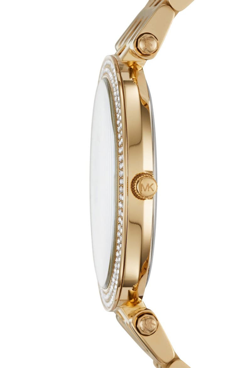 'Darci' Round Bracelet Watch, 39mm, Alternate, color, GOLD/ MINT