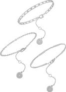 Vince Camuto Set of 3 Chain Bracelets