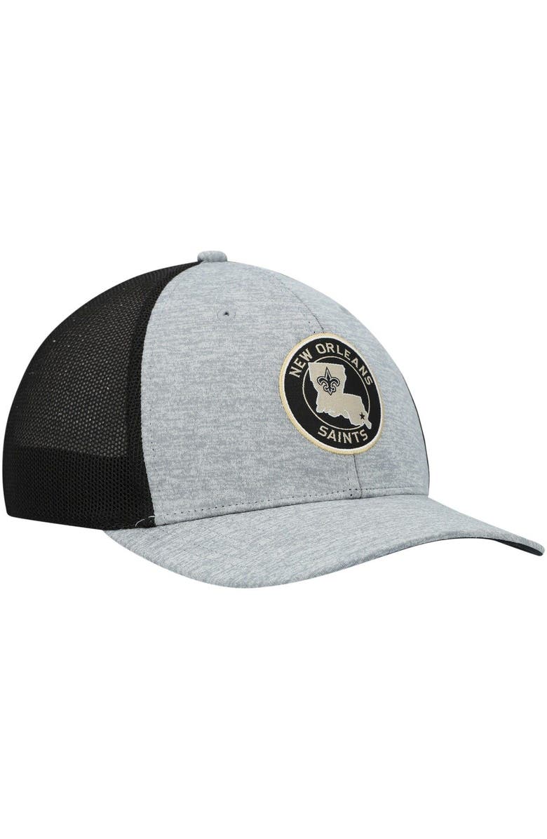 '47 Men's '47 Heathered Gray/Black New Orleans Saints Motivator Flex Hat, Alternate, color,