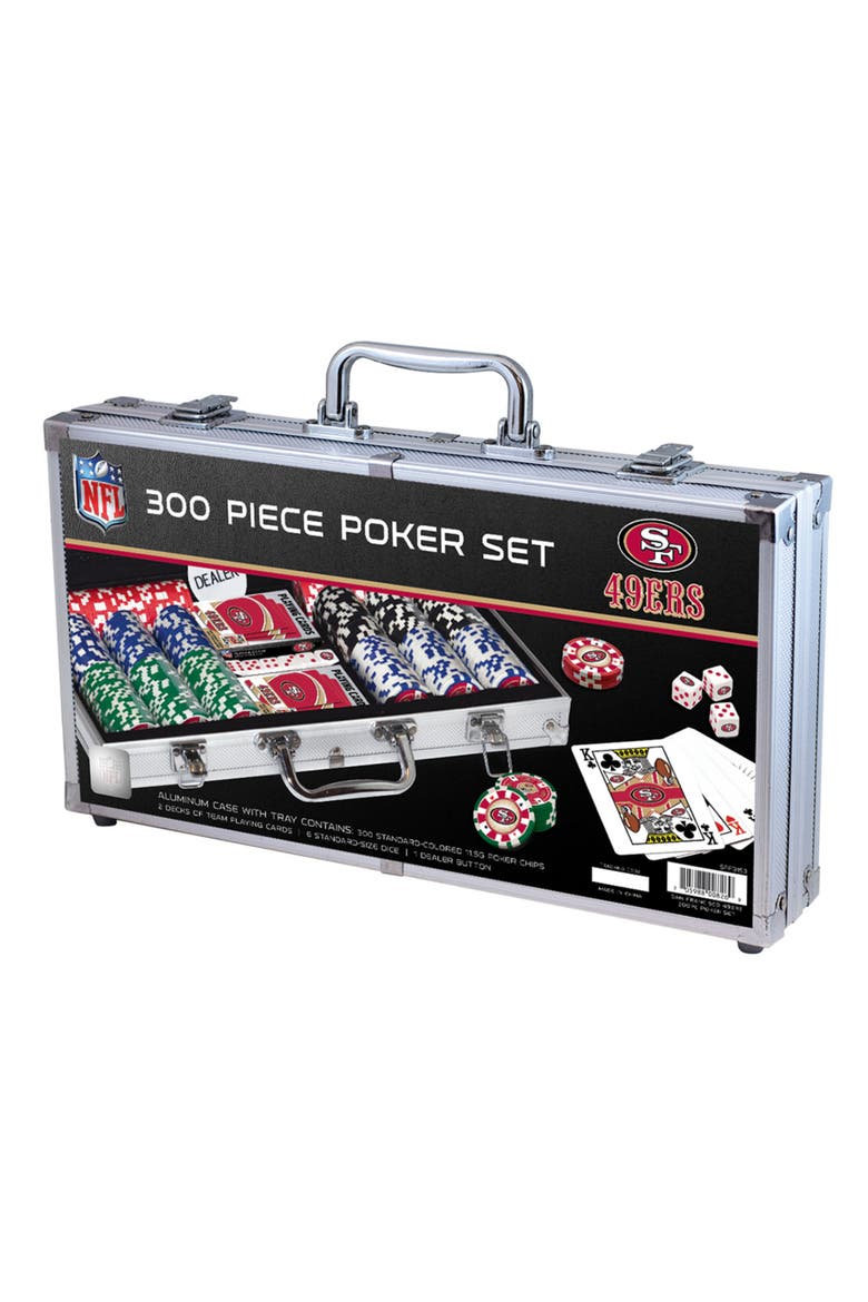 San Francisco 49ers 300 Piece Poker Set, Main, color, Multicolor
