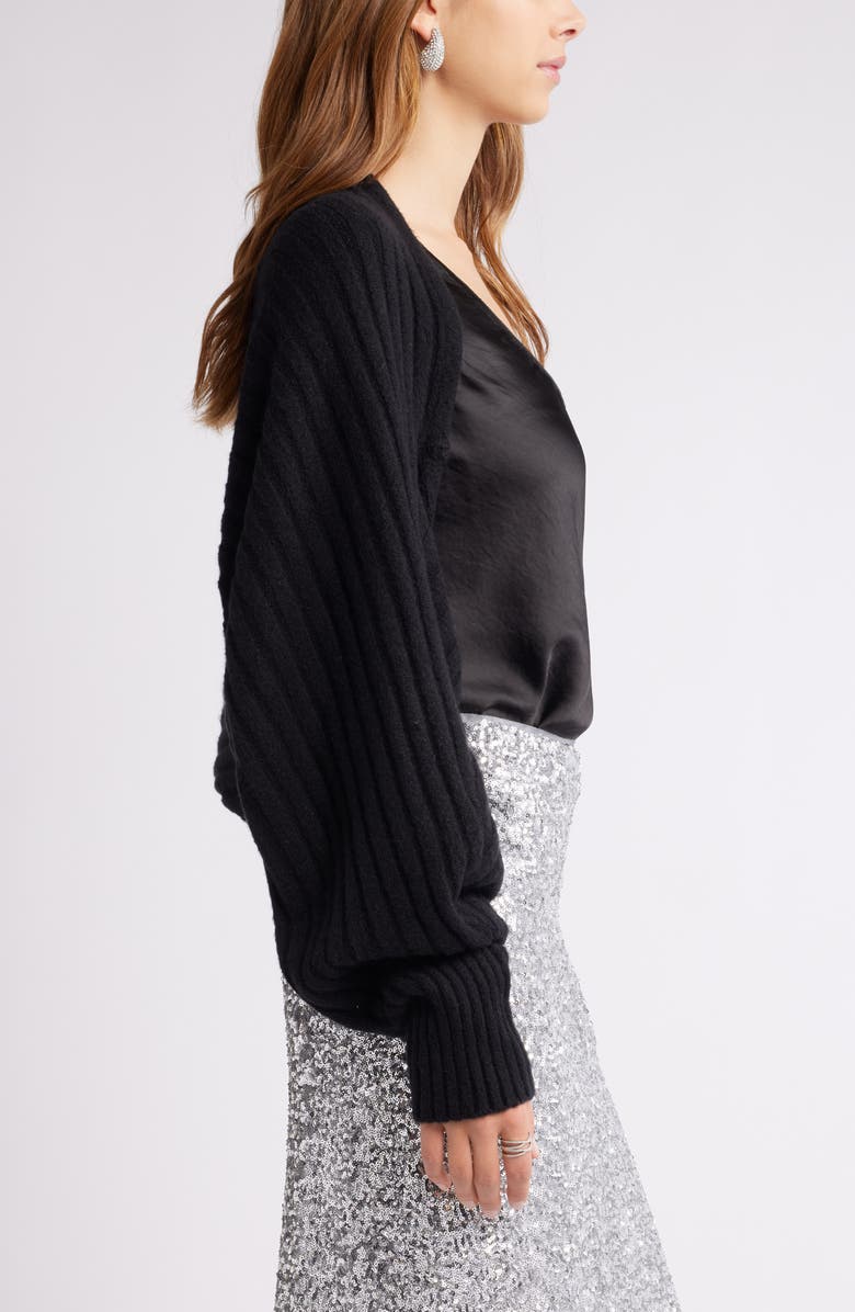 Open Edit Rib Bolero Sweater, Alternate, color,