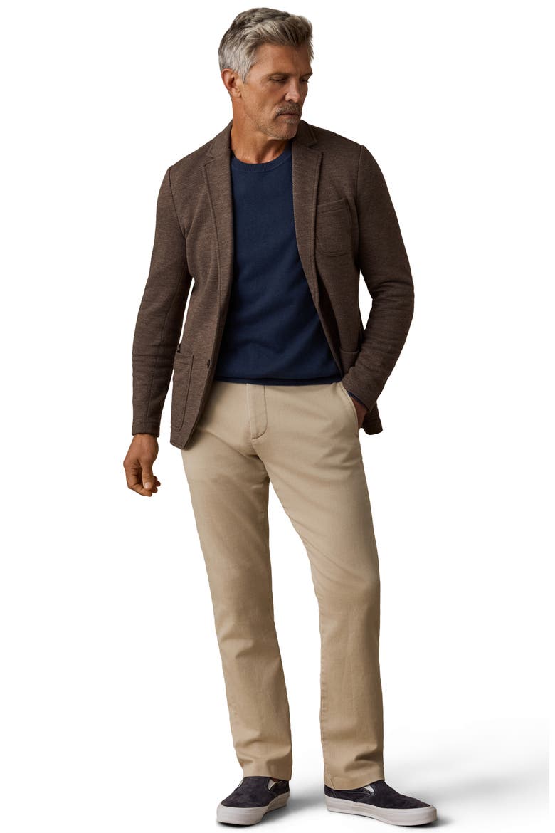 Inlet Knit Blazer, Alternate, color, DEEP BROWN HEATHER