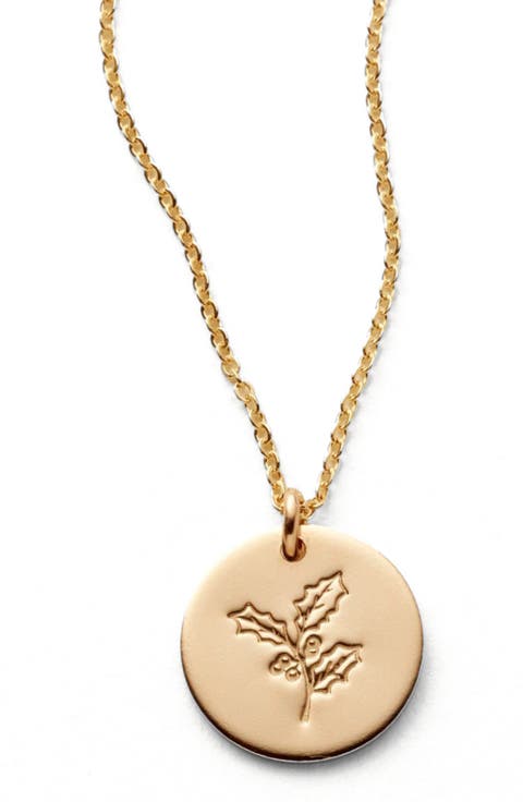 December Birth Flower Necklace