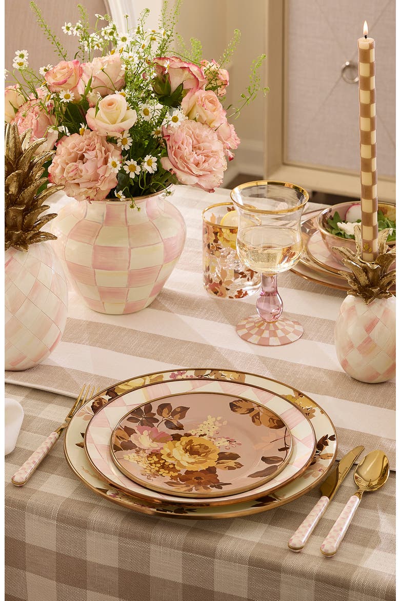 Rosy Check Bistro 5-Piece Place Setting, Alternate, color, ROSY