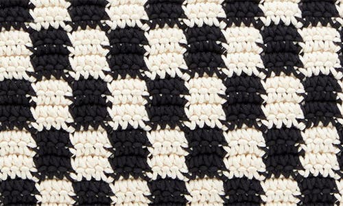 Clare V . Checkerboard Knit Flat Clutch