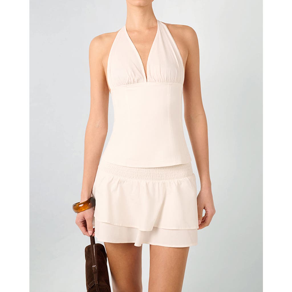 Weworewhat Halter Neck Corset Top