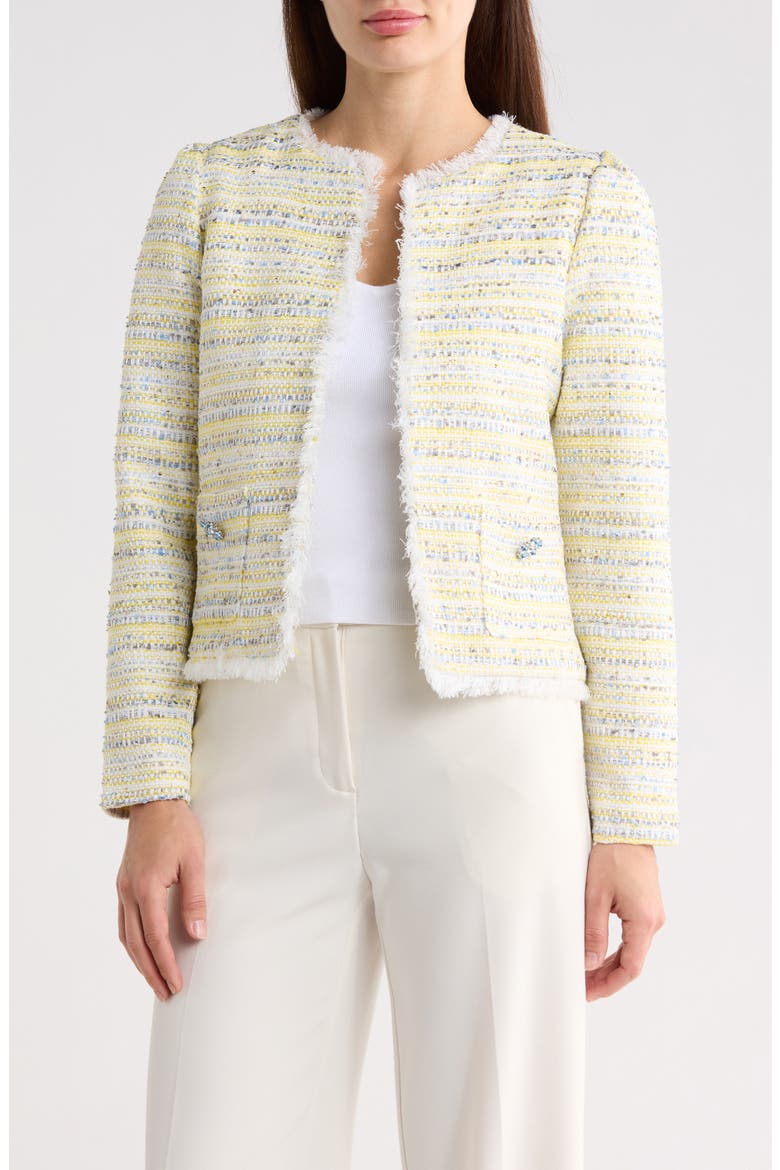 Tweed Jacket, Main, color, CITRUS COMBO