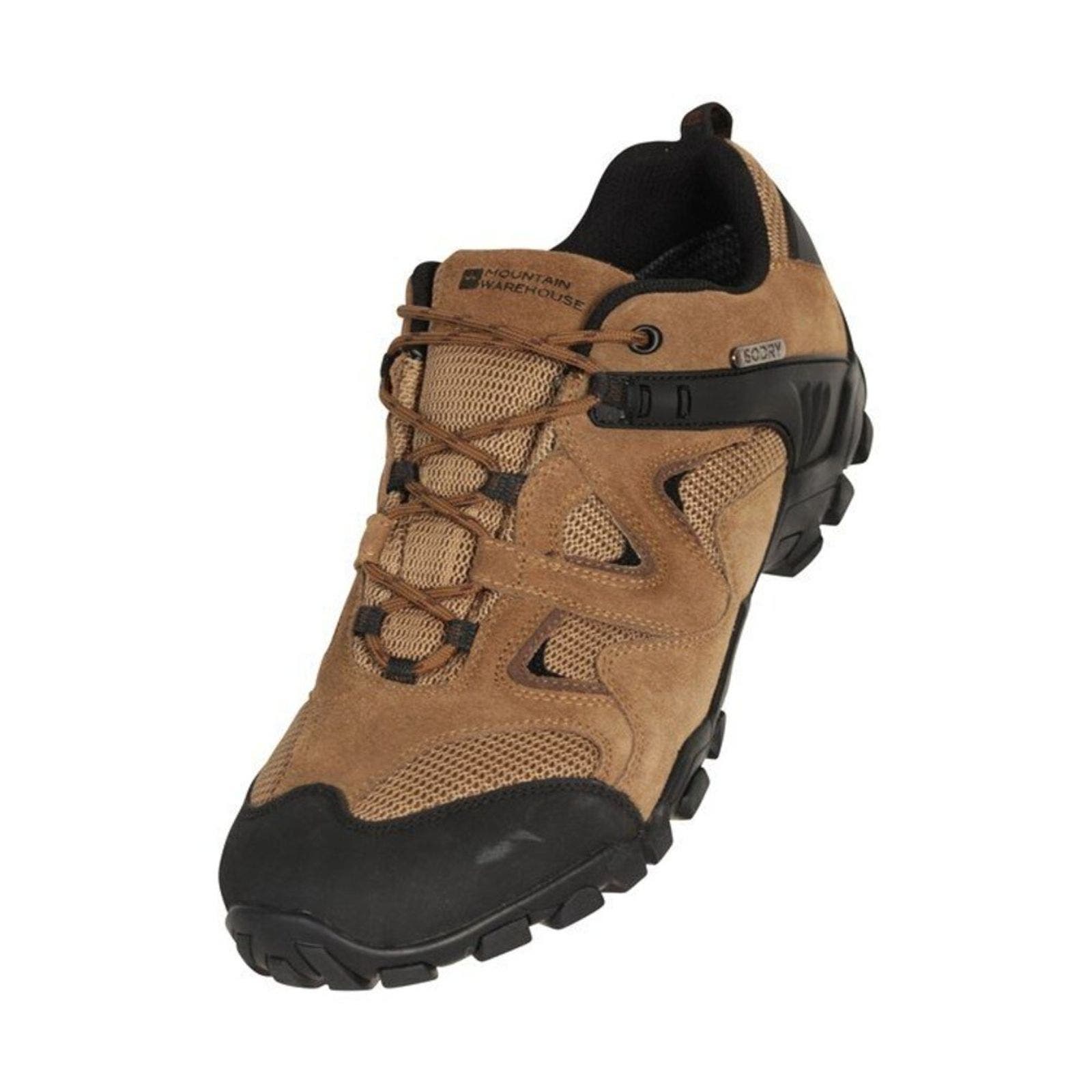 Curlews Waterproof Suede Walking Shoes, Main, color, Dark Beige