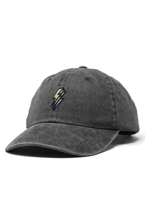 Dalix Lightning Cap In Washed Black
