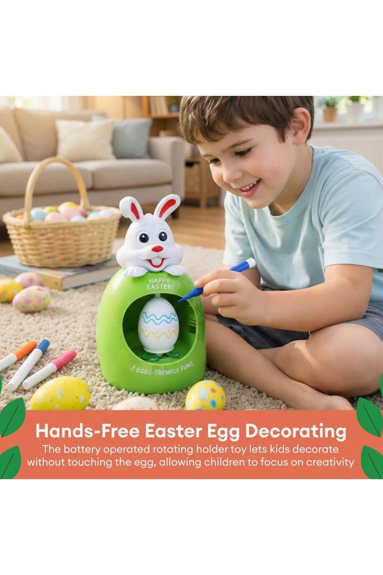Easter Egg Art Decorating Craft Kit, Alternate, color, Multicolor