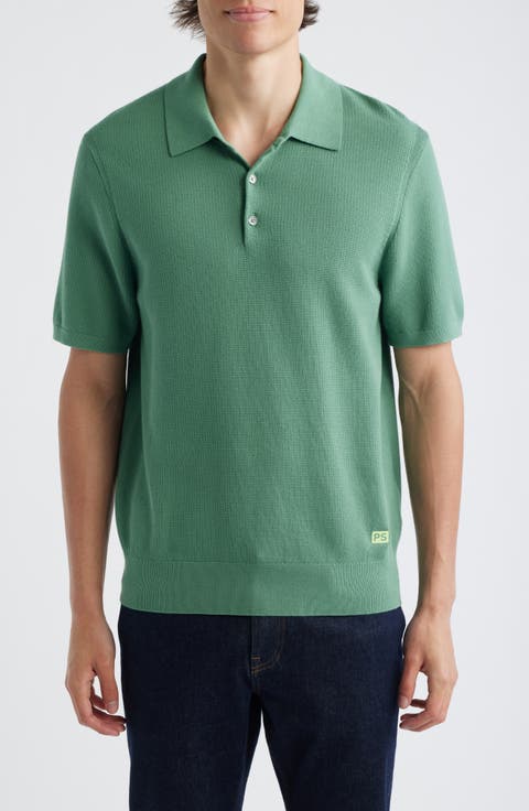 Short Sleeve Organic Cotton Polo Sweater