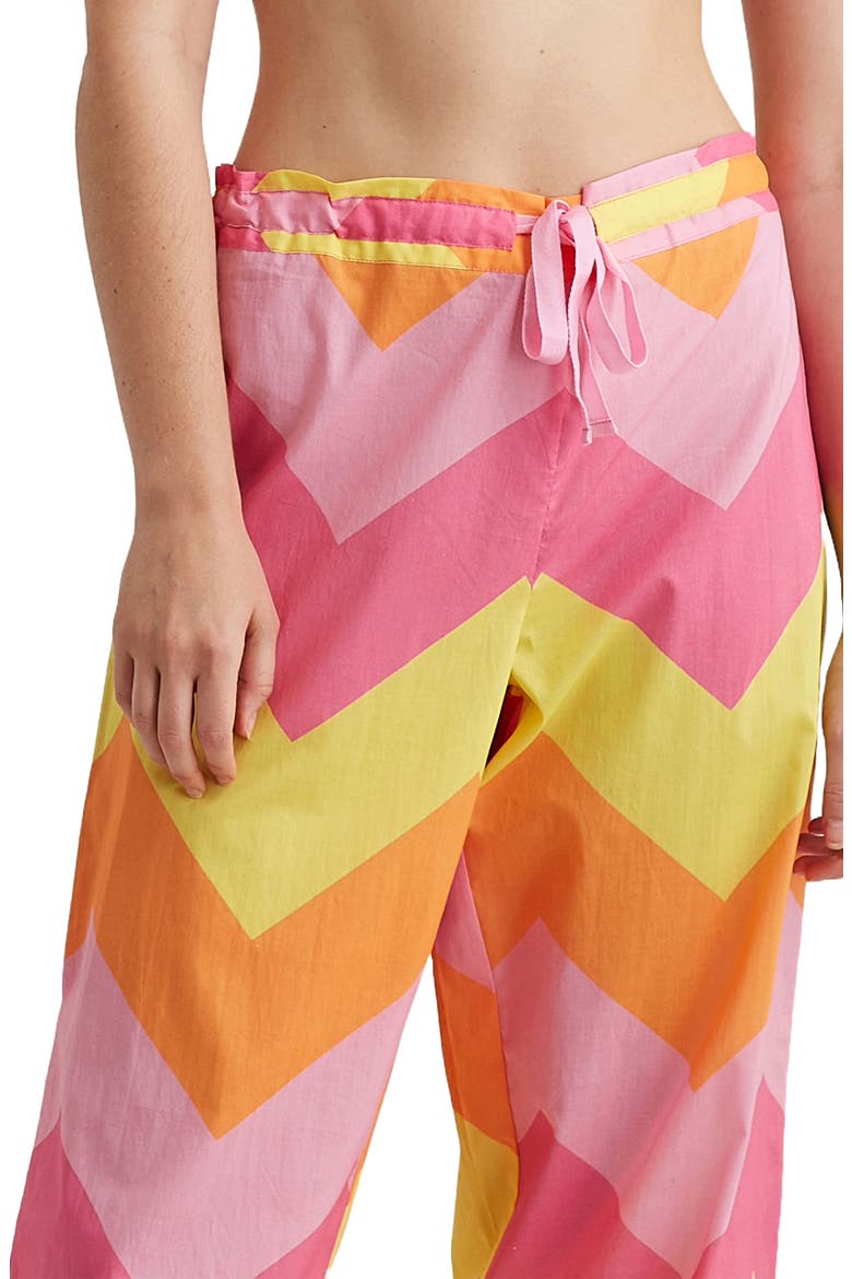 Ava Cotton Pajama Pants, Alternate, color, ROSE PINK