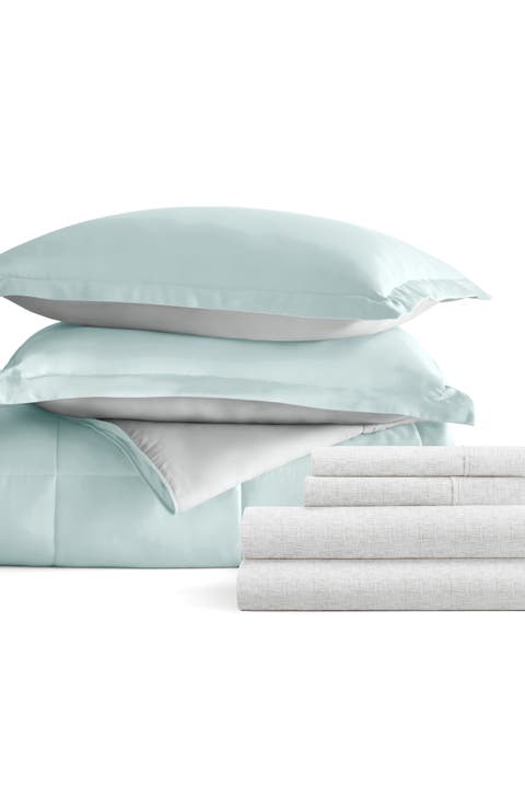 7-Piece Assorted Reversible Comforter Set