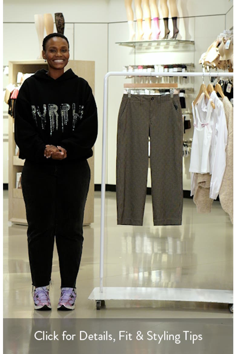 Stripe Crop Wide Leg Pants video