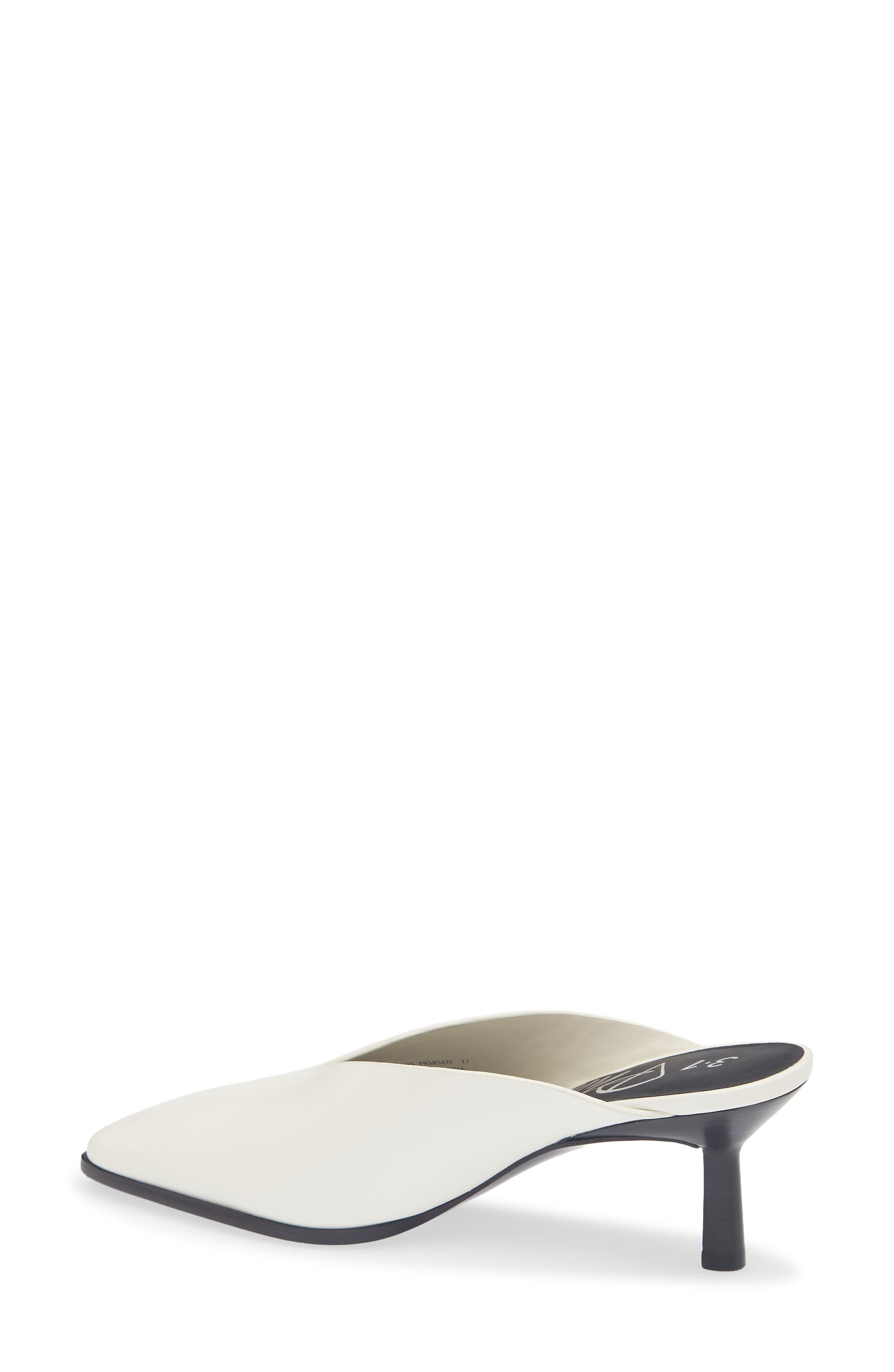Teardrop Mule, Alternate, color, ANT. WHITE