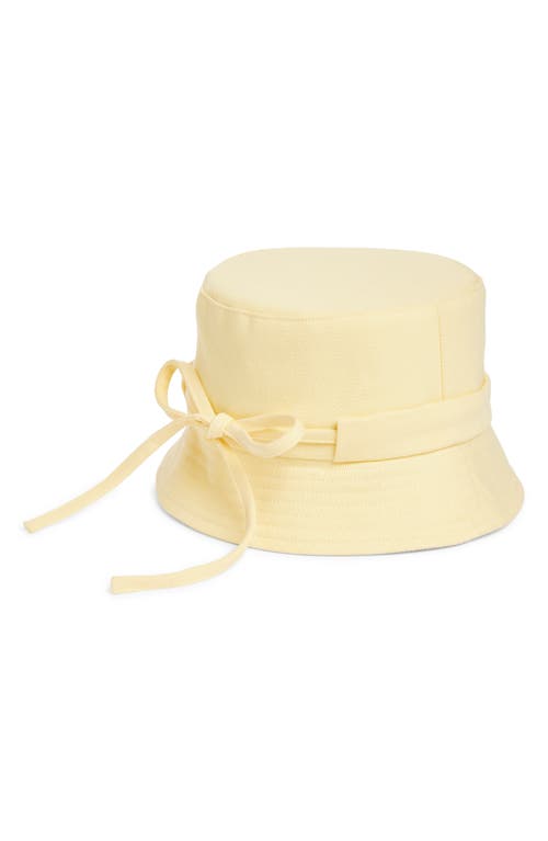 Jacquemus Le Bob Gadjo Bucket Hat In Pale Yellow 205