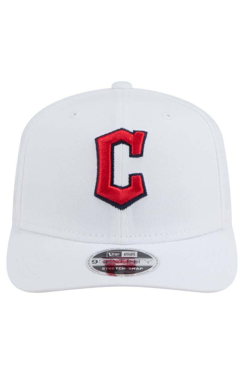 New Era Men's New Era White Cleveland Guardians COOLERA 9SEVENTY Adjustable Hat, Alternate, color, White
