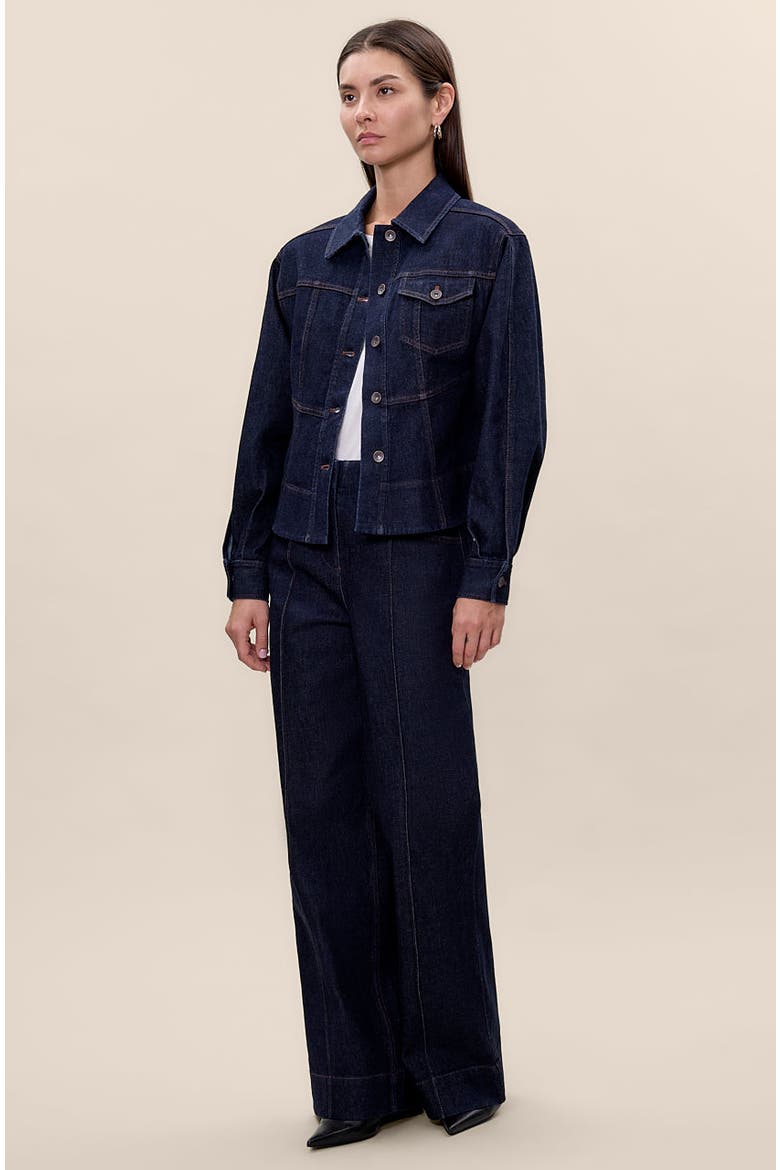 Carmen Denim Jacket, Alternate, color, Carmen Indigo
