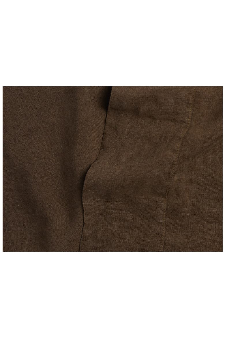 Linen Flat Sheet, Alternate, color, JAVA