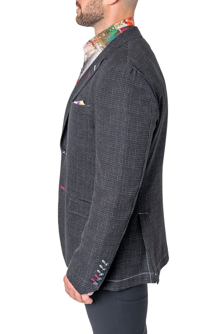 Unconstructed Squared Blazer, Alternate, color, BLACK