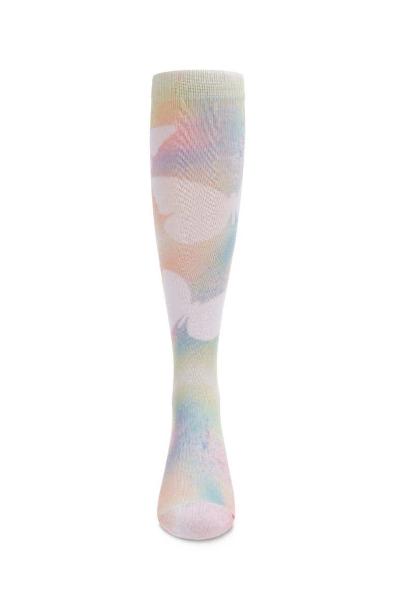 MeMoi Pastel Butterfly Knee High Sock, Alternate, color, Multi