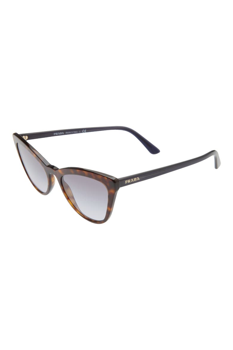 56mm Gradient Cat Eye Sunglasses, Alternate, color, DK TORT