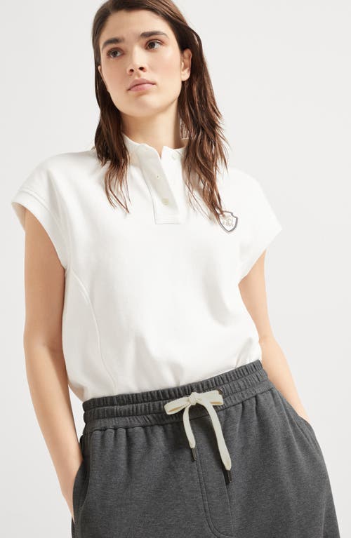 Brunello Cucinelli Pique Track Trousers In Lead